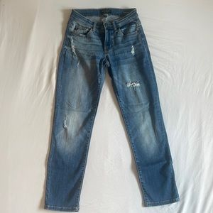 High Waisted Distressed Judy Blue Boyfriend Fit Jeans Size 1/25